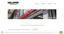 Desktop Screenshot of helsper-werbetechnik.de