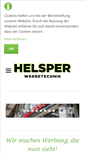Mobile Screenshot of helsper-werbetechnik.de