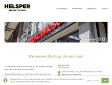 Tablet Screenshot of helsper-werbetechnik.de